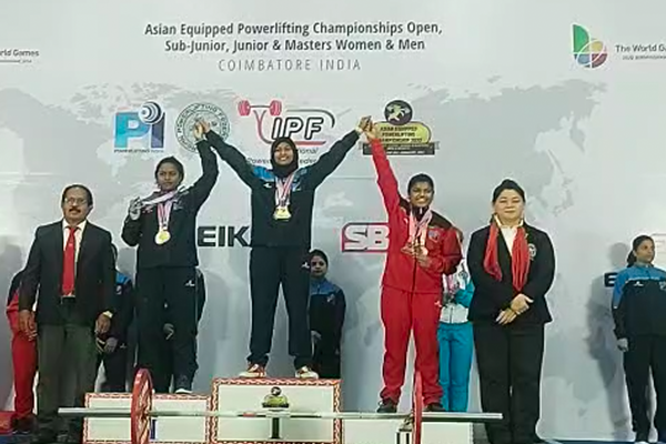 Gold Medals at the Prestigious Asian Powerlifting Championship